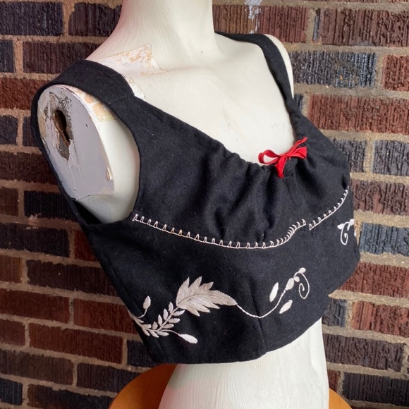 vintage folk style bodice - Picture 1 of 4